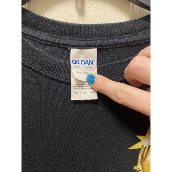 Phantom Fireworks Rare Gold XL black T Shirt - Double Sided - Heavy Cotton - Picture 3 of 3